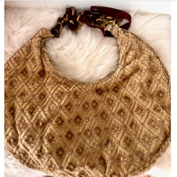 Nina Perrera Vintage Bag Baroque Victorian Upholstery Look Romantic - Picture 7 of 16